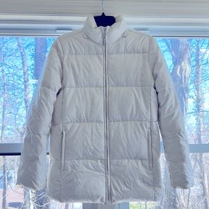 Real clothes feather and down zip up jacket